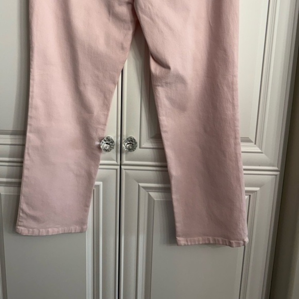 NWT Womens Sz 16P Gloria Vanderbilt Amanda  High Rise Straight Leg Pink Jeans - Picture 10 of 11